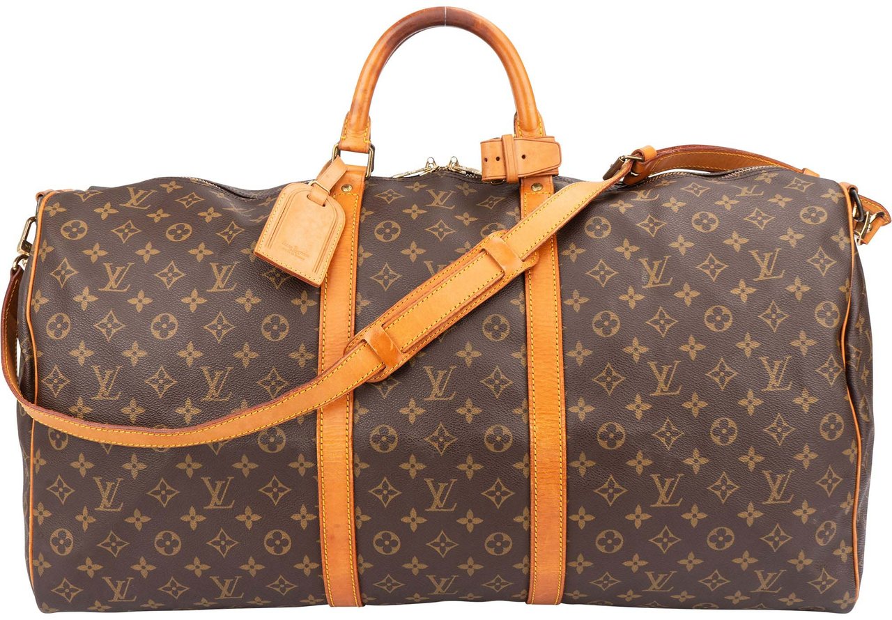 Louis Vuitton Louis Vuitton Canvas Monogram Keepall 60 Bandouliere Bruin