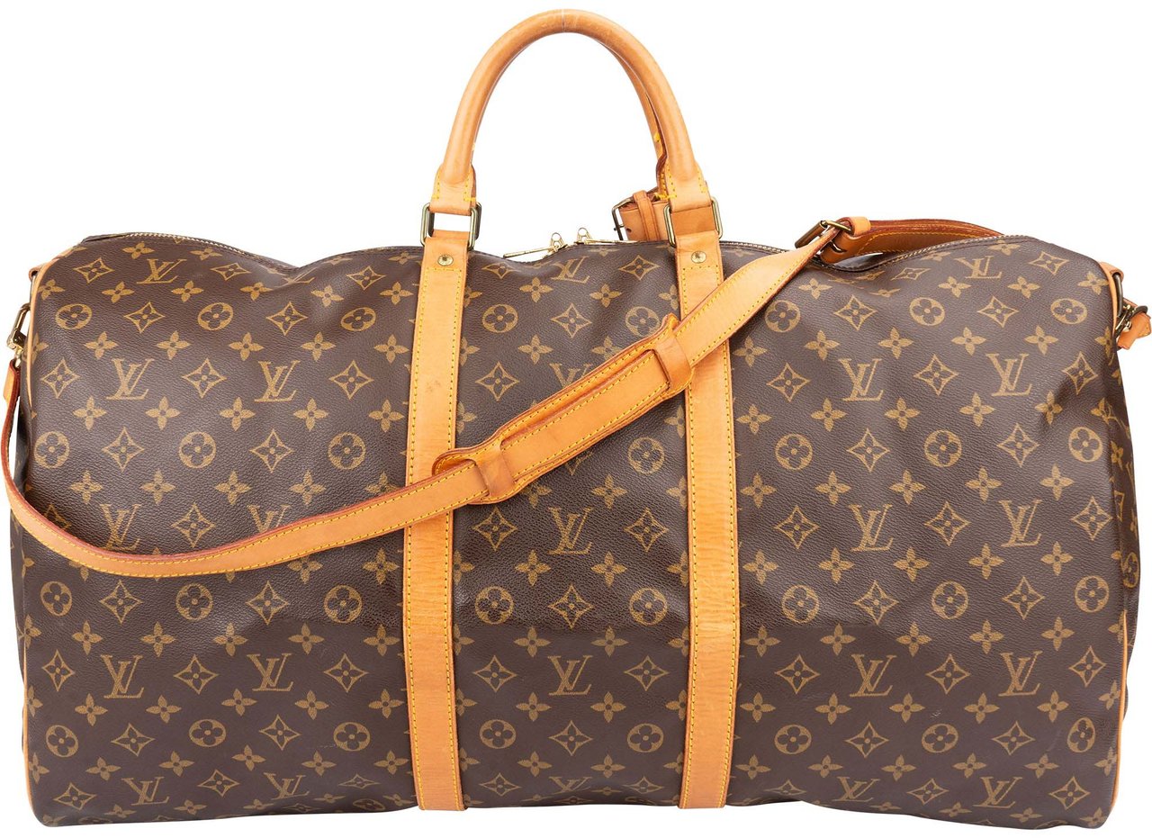 Louis Vuitton Louis Vuitton Canvas Monogram Keepall 60 Bandouliere Bruin