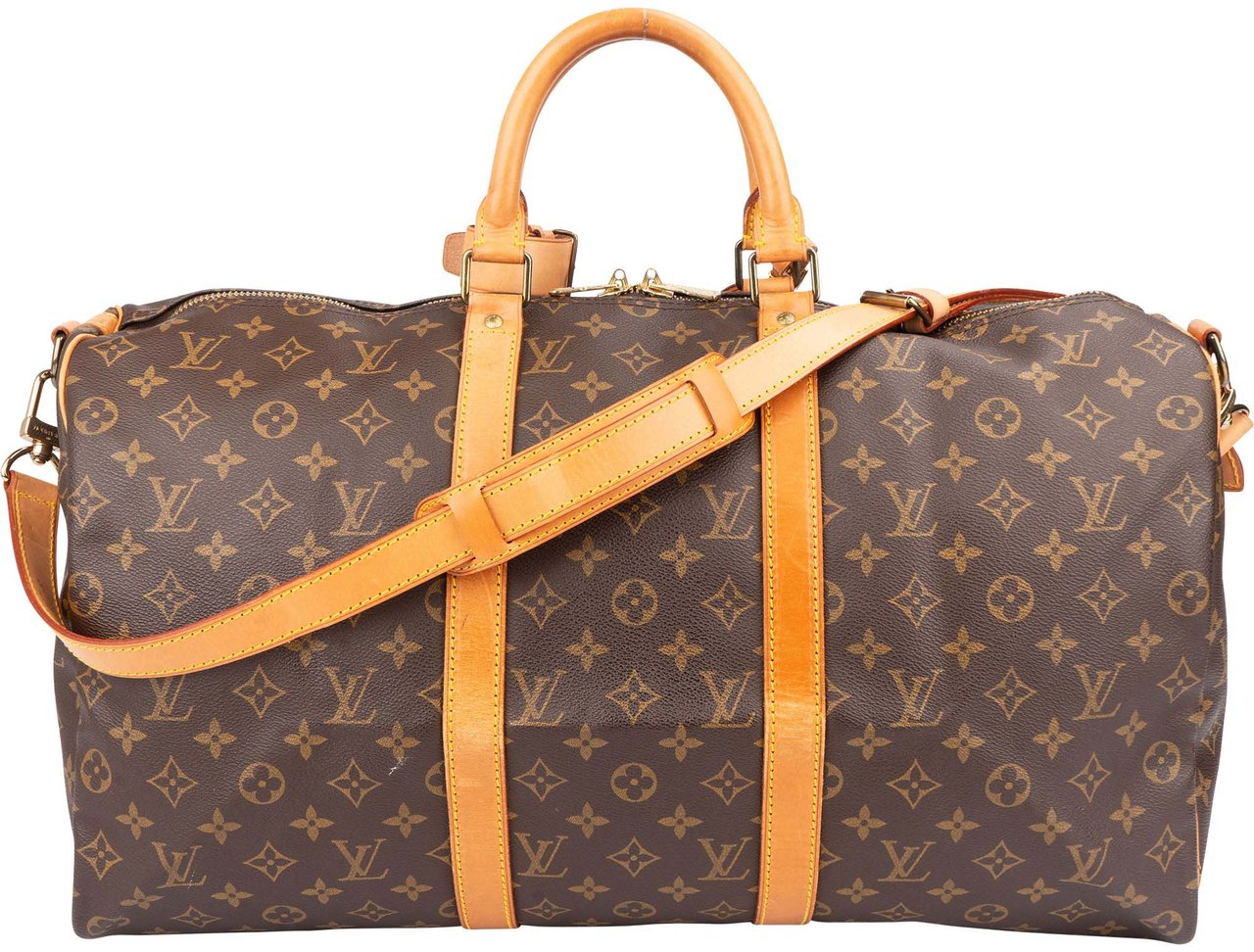 Louis Vuitton Louis Vuitton Canvas Monogram Keepall 50 Bandouliere Bruin