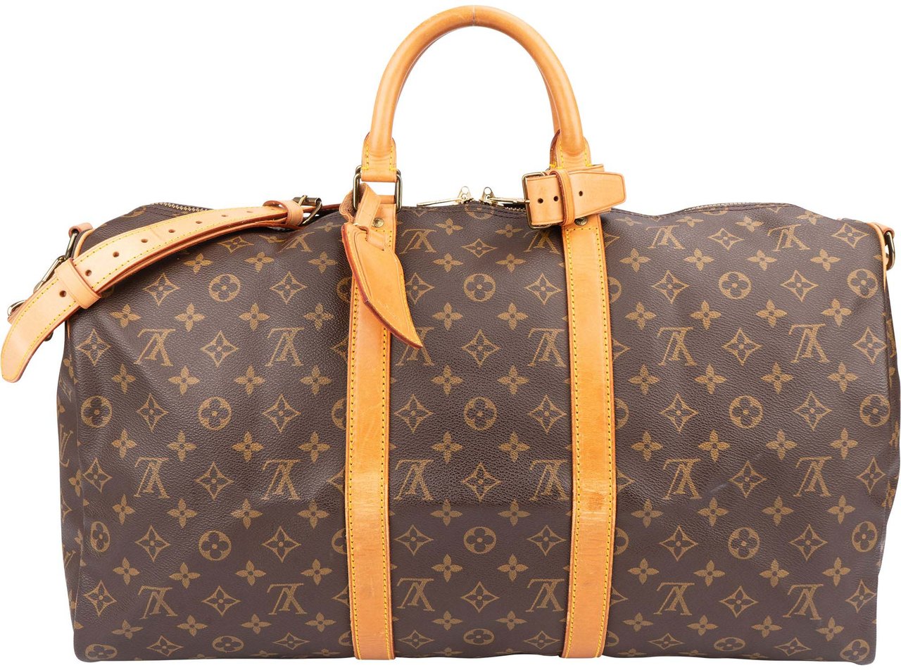 Louis Vuitton Louis Vuitton Canvas Monogram Keepall 50 Bandouliere Bruin