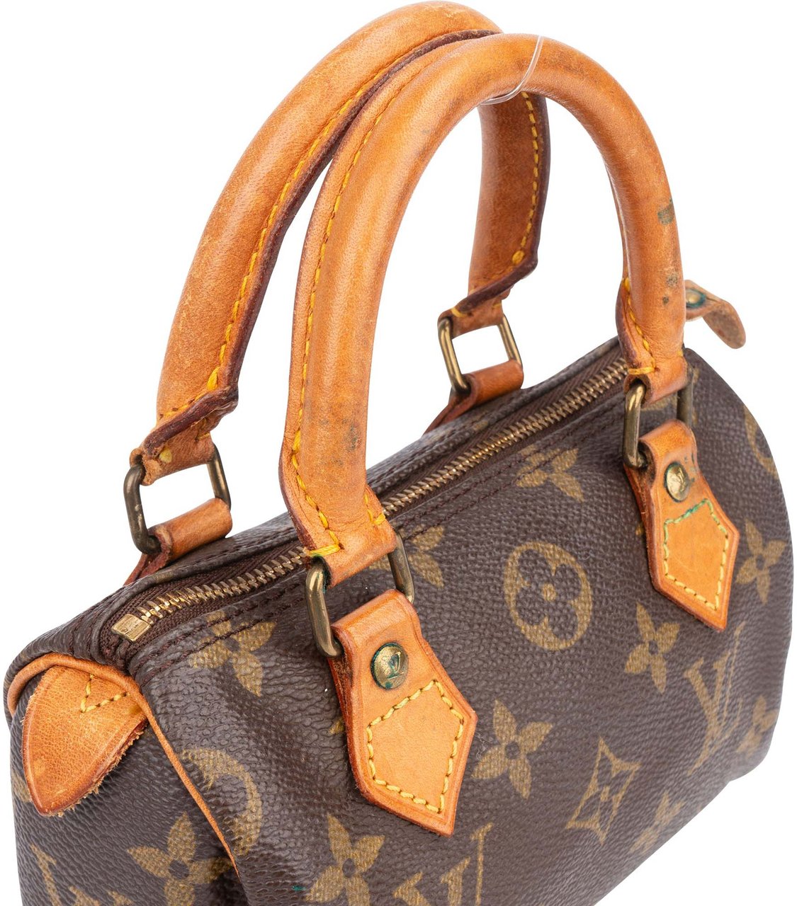 Louis Vuitton Louis Vuitton Canvas Monogram Mini Speedy Handbag Bruin