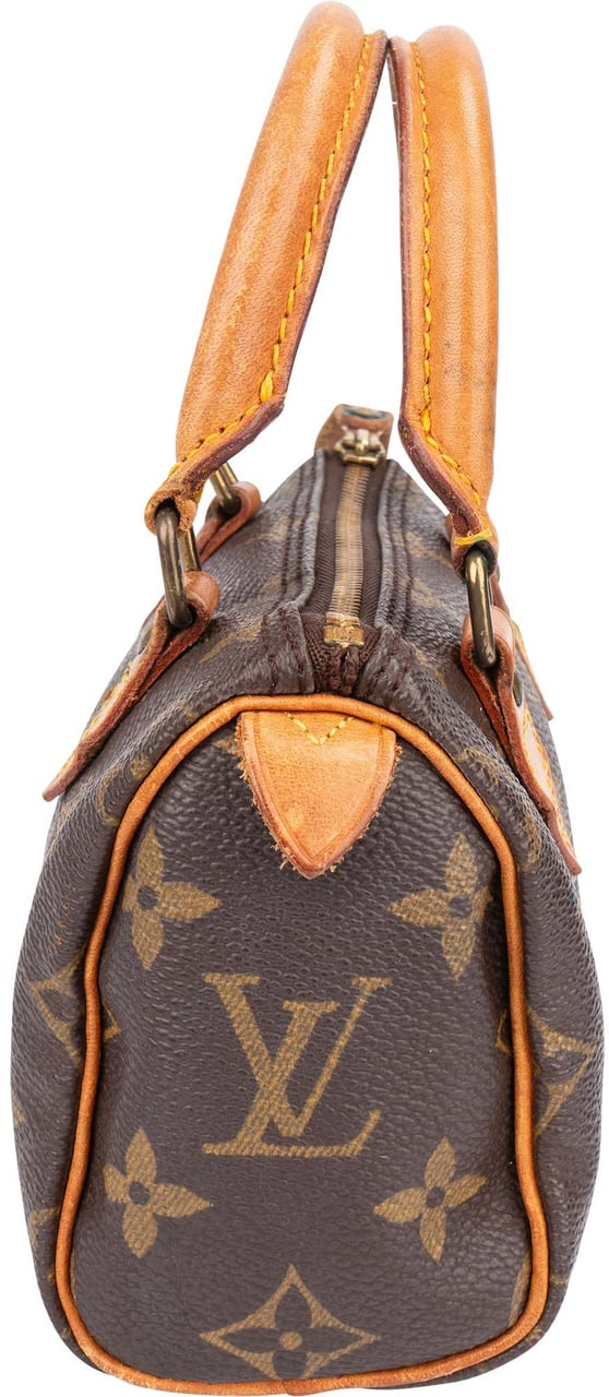 Louis Vuitton Louis Vuitton Canvas Monogram Mini Speedy Handbag Bruin
