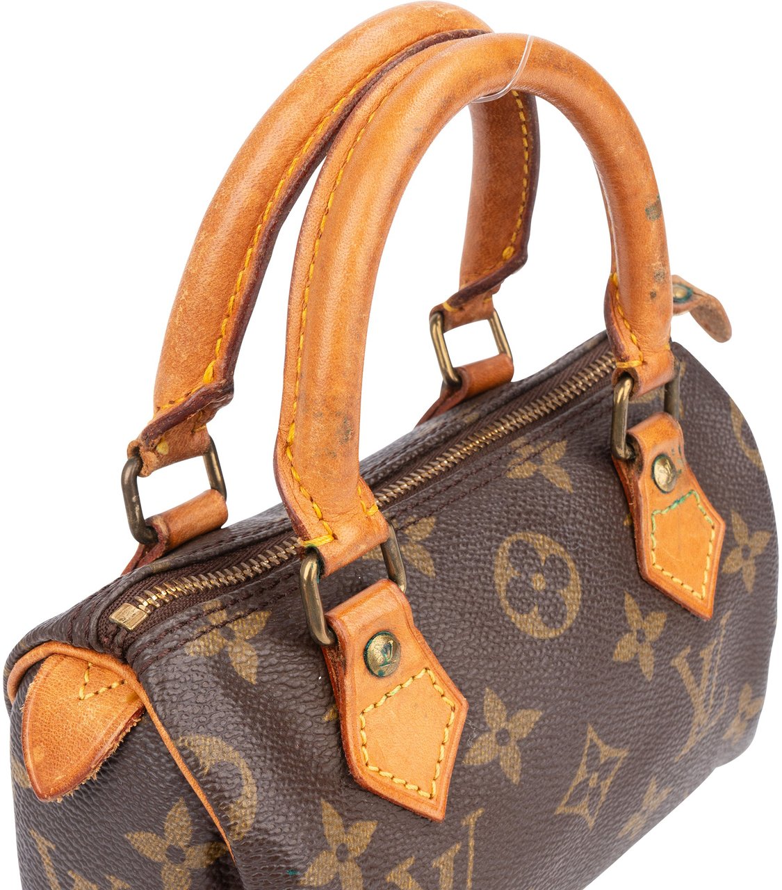 Louis Vuitton Canvas Monogram Mini Speedy Handbag Bruin