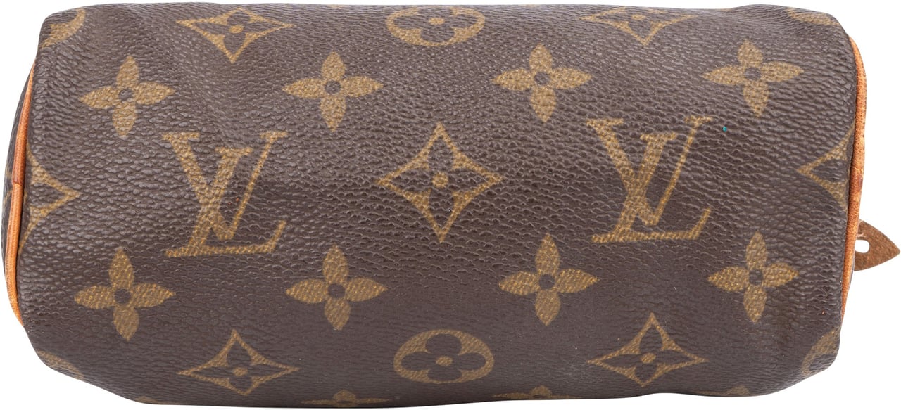 Louis Vuitton Canvas Monogram Mini Speedy Handbag Bruin