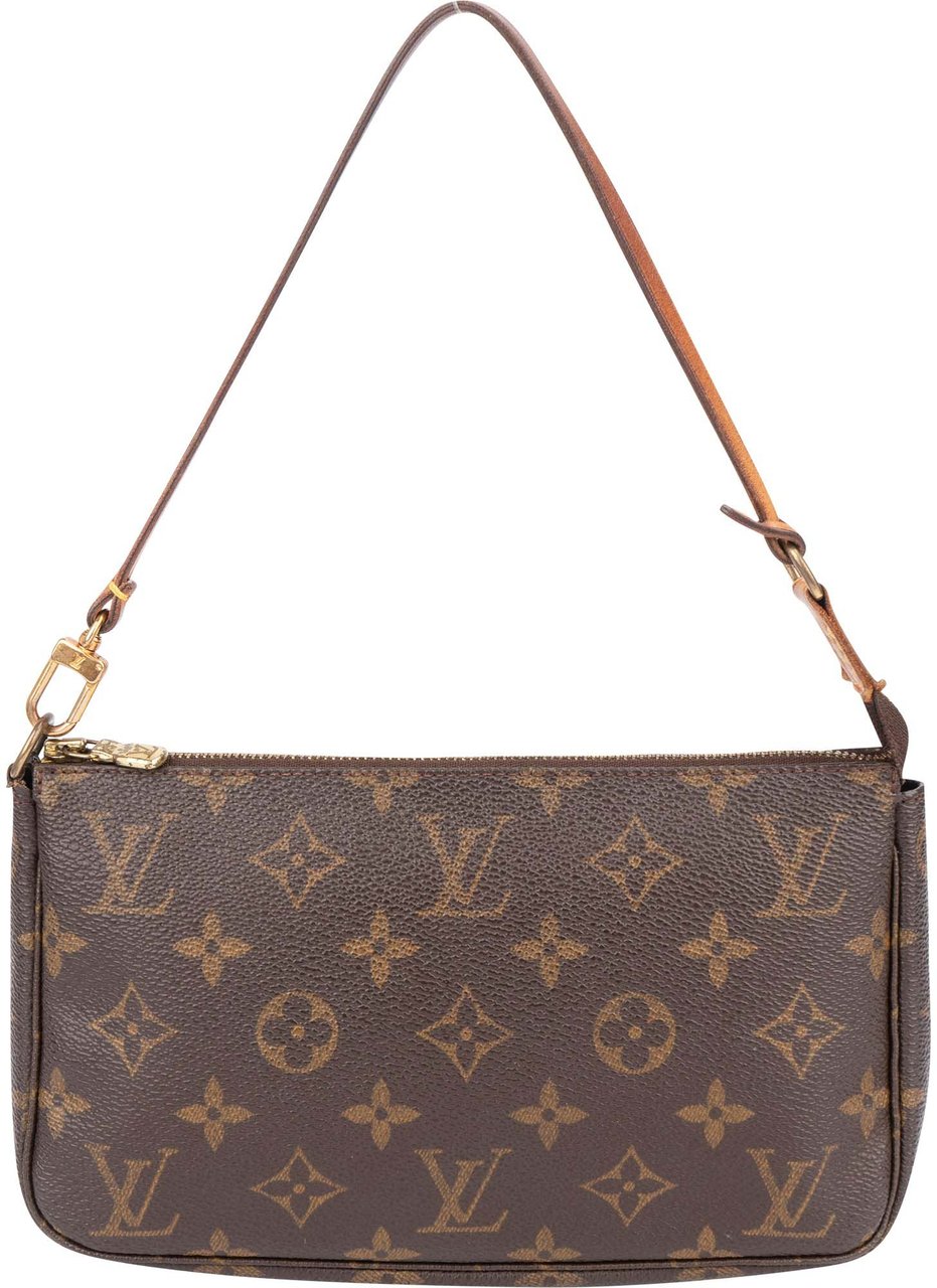 Louis Vuitton Louis Vuitton Canvas Monogram Pochette Accessoire Handbag Bruin