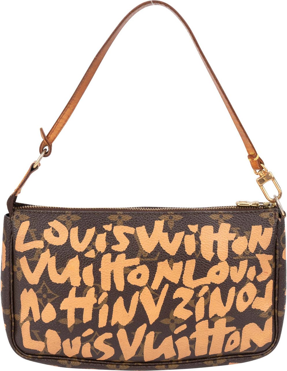 Louis Vuitton Louis Vuitton Limited Graffiti Pochette Accessoire Handbag Bruin