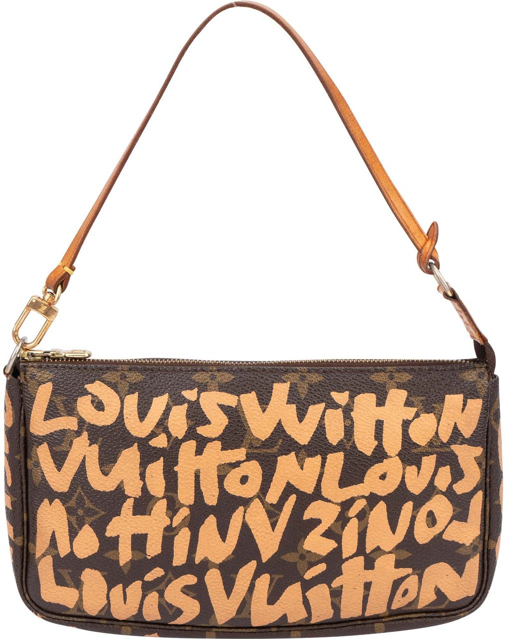 Louis Vuitton Louis Vuitton Limited Graffiti Pochette Accessoire Handbag Bruin