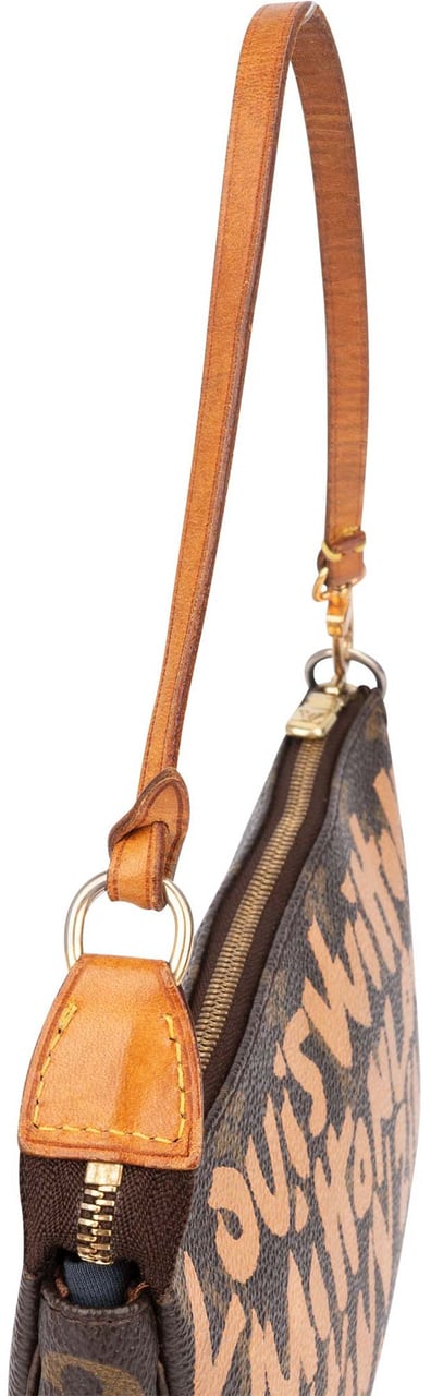 Louis Vuitton Louis Vuitton Limited Graffiti Pochette Accessoire Handbag Bruin