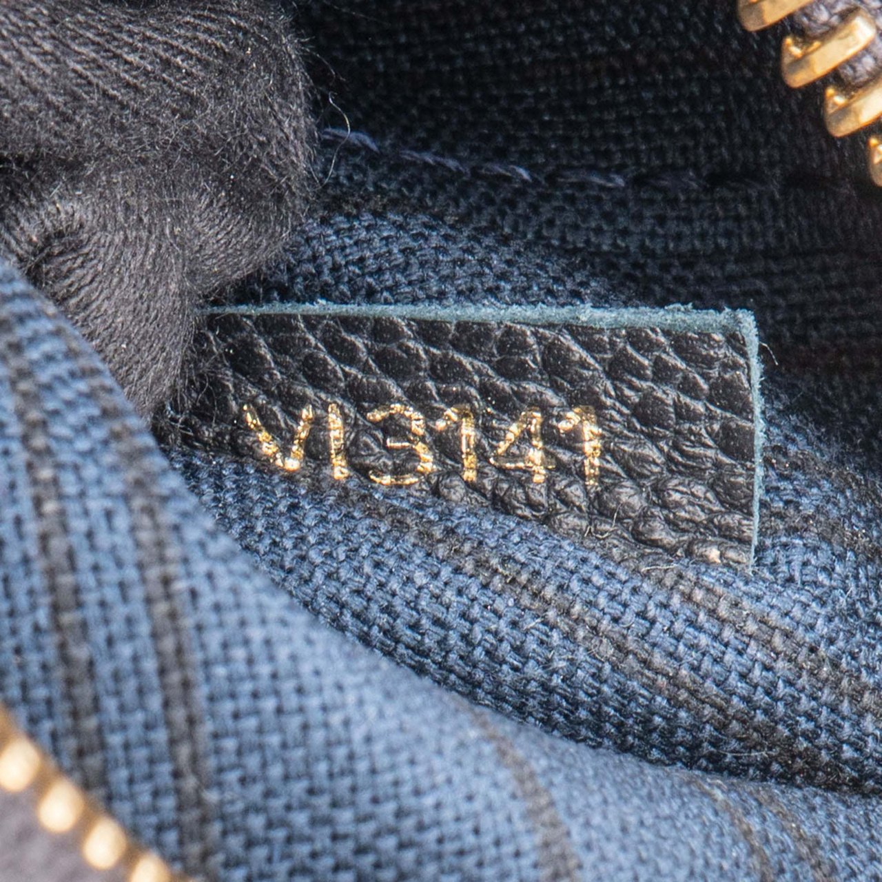 Louis Vuitton Louis Vuitton Bleu Empreinte Monogram Citadine Pochette Accessoire Handbag Blauw