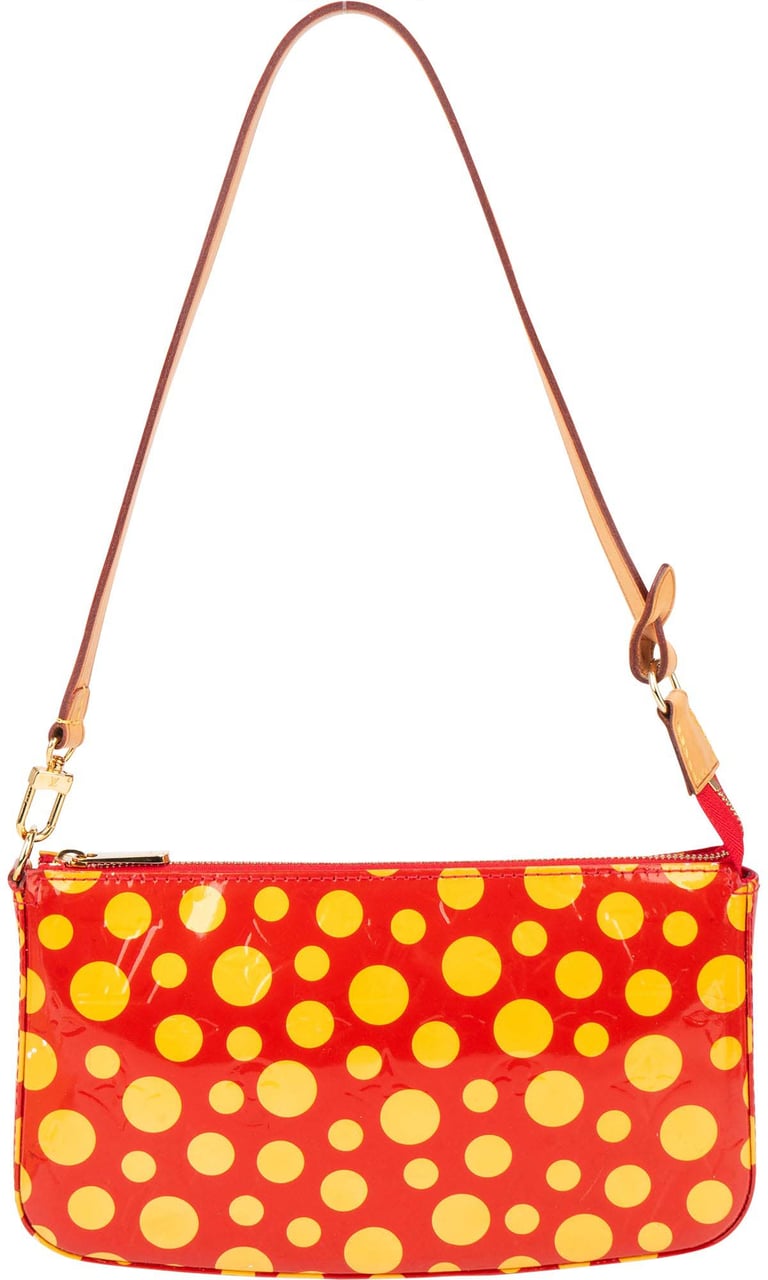 Louis Vuitton Louis Vuitton Limited Yayoi Kusama NM Pochette Accessoire Shoulder Bag Rood