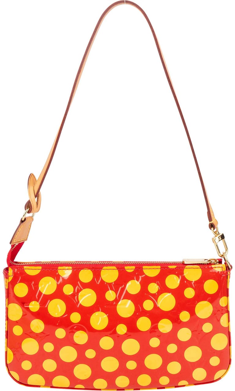 Louis Vuitton Louis Vuitton Limited Yayoi Kusama NM Pochette Accessoire Shoulder Bag Rood