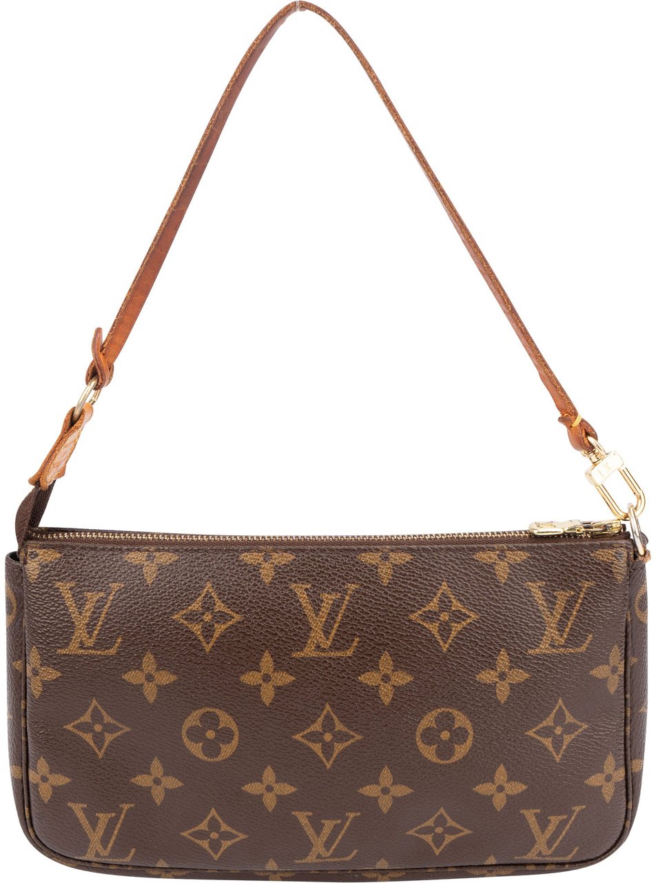 Louis Vuitton Louis Vuitton Canvas Monogram Pochette Accessoire Handbag Bruin