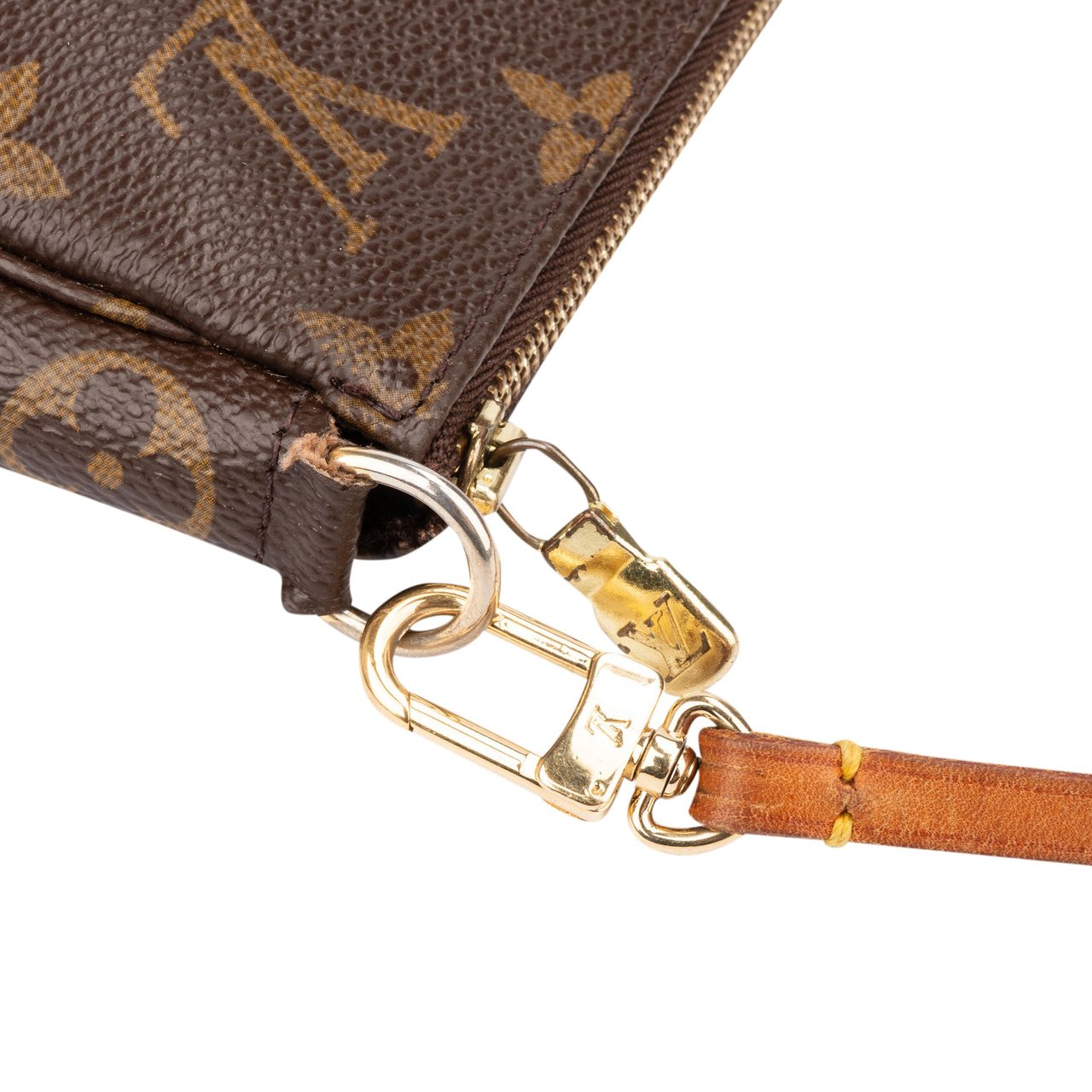 Louis Vuitton Louis Vuitton Canvas Monogram Pochette Accessoire Handbag Bruin