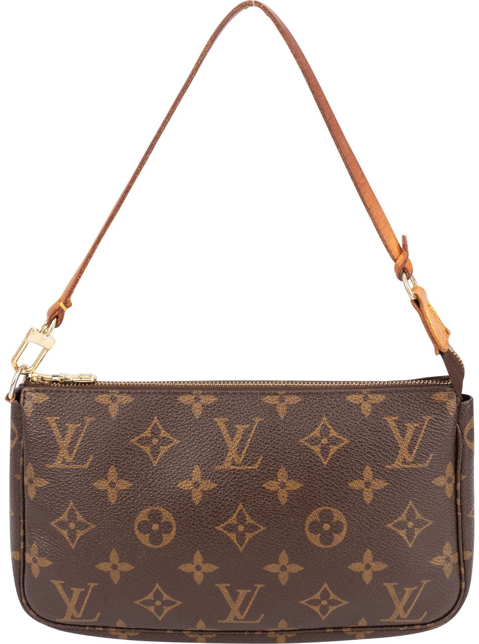 Louis Vuitton Louis Vuitton Canvas Monogram Pochette Accessoire Handbag Bruin