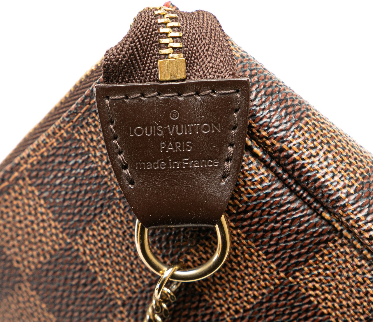 Louis Vuitton Damier Ebene Mini Pochette Accessoires Bruin