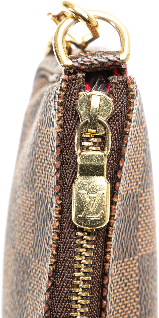 Louis Vuitton Damier Ebene Mini Pochette Accessoires Bruin