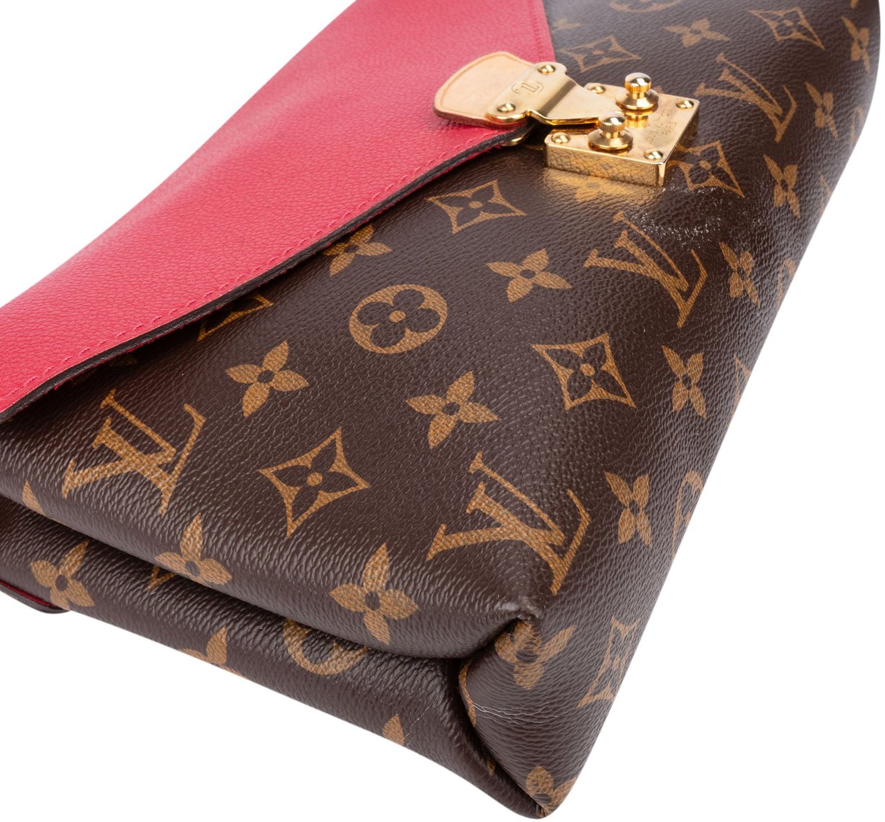 Louis Vuitton Louis Vuitton Canvas Monogram Pallas Chain Crossbody Bag Bruin