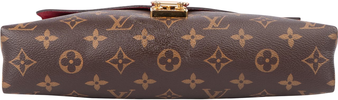 Louis Vuitton Louis Vuitton Canvas Monogram Pallas Chain Crossbody Bag Bruin