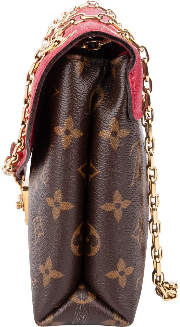 Louis Vuitton Louis Vuitton Canvas Monogram Pallas Chain Crossbody Bag Bruin