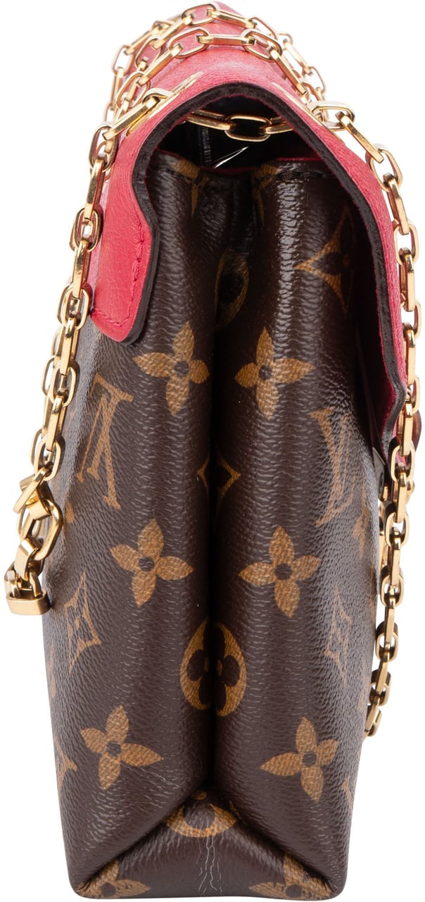 Louis Vuitton Louis Vuitton Canvas Monogram Pallas Chain Crossbody Bag Bruin