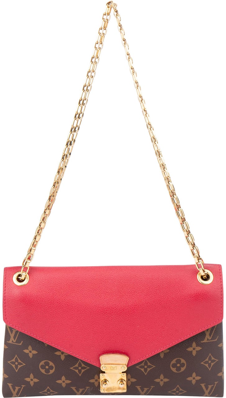 Louis Vuitton Louis Vuitton Canvas Monogram Pallas Chain Crossbody Bag Bruin