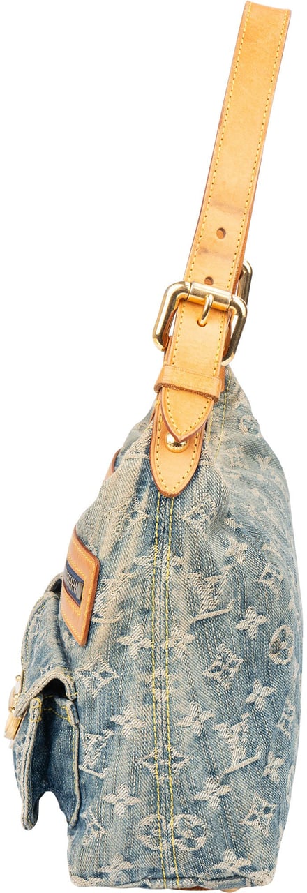 Louis Vuitton Louis Vuitton Denim Monogram Baggy PM Shoulder Bag Blauw