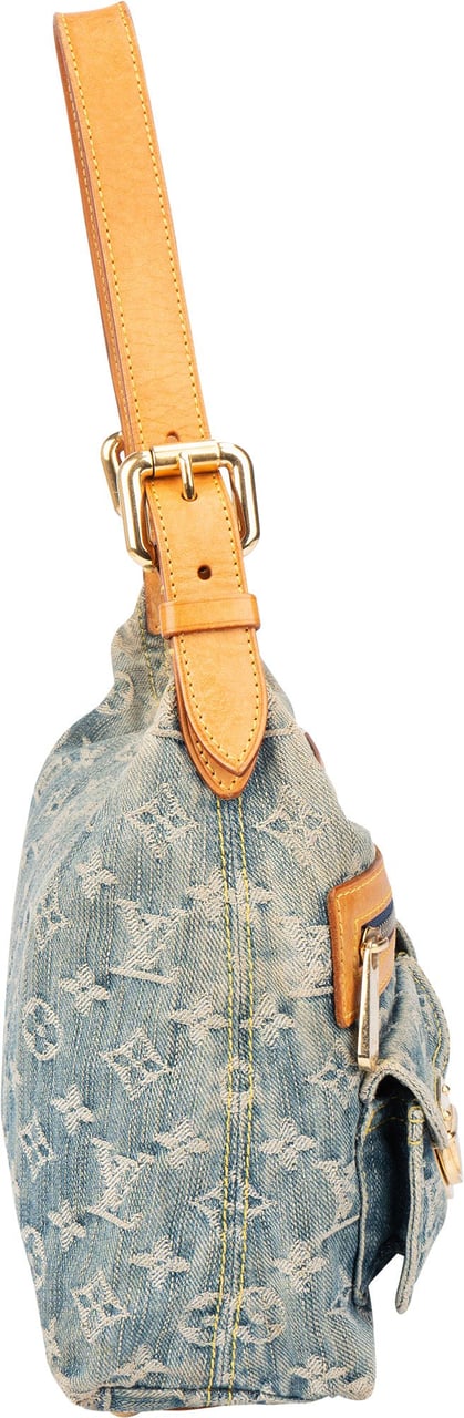 Louis Vuitton Louis Vuitton Denim Monogram Baggy PM Shoulder Bag Blauw