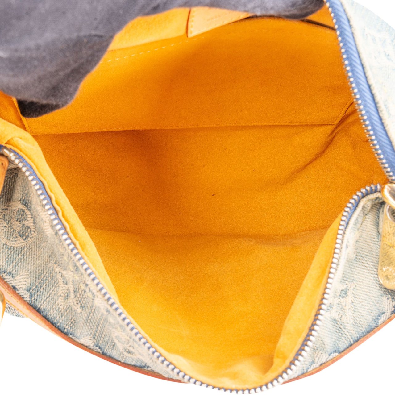Louis Vuitton Louis Vuitton Denim Monogram Baggy PM Shoulder Bag Blauw