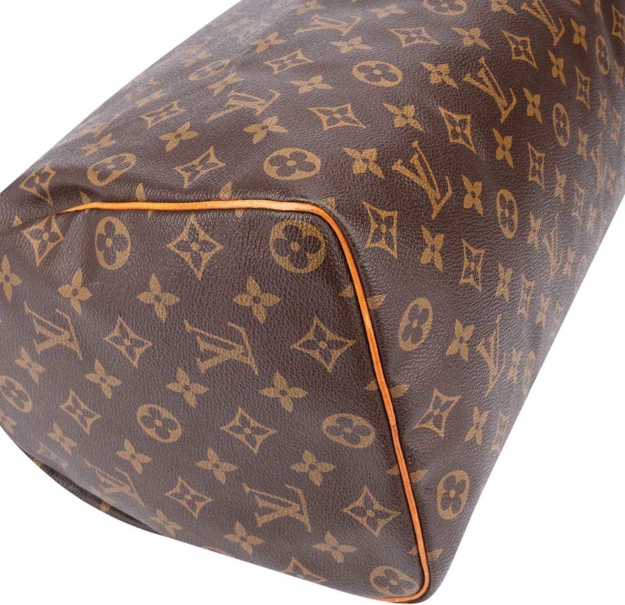 Louis Vuitton Louis Vuitton Canvas Monogram Speedy 35 Handbag Bruin
