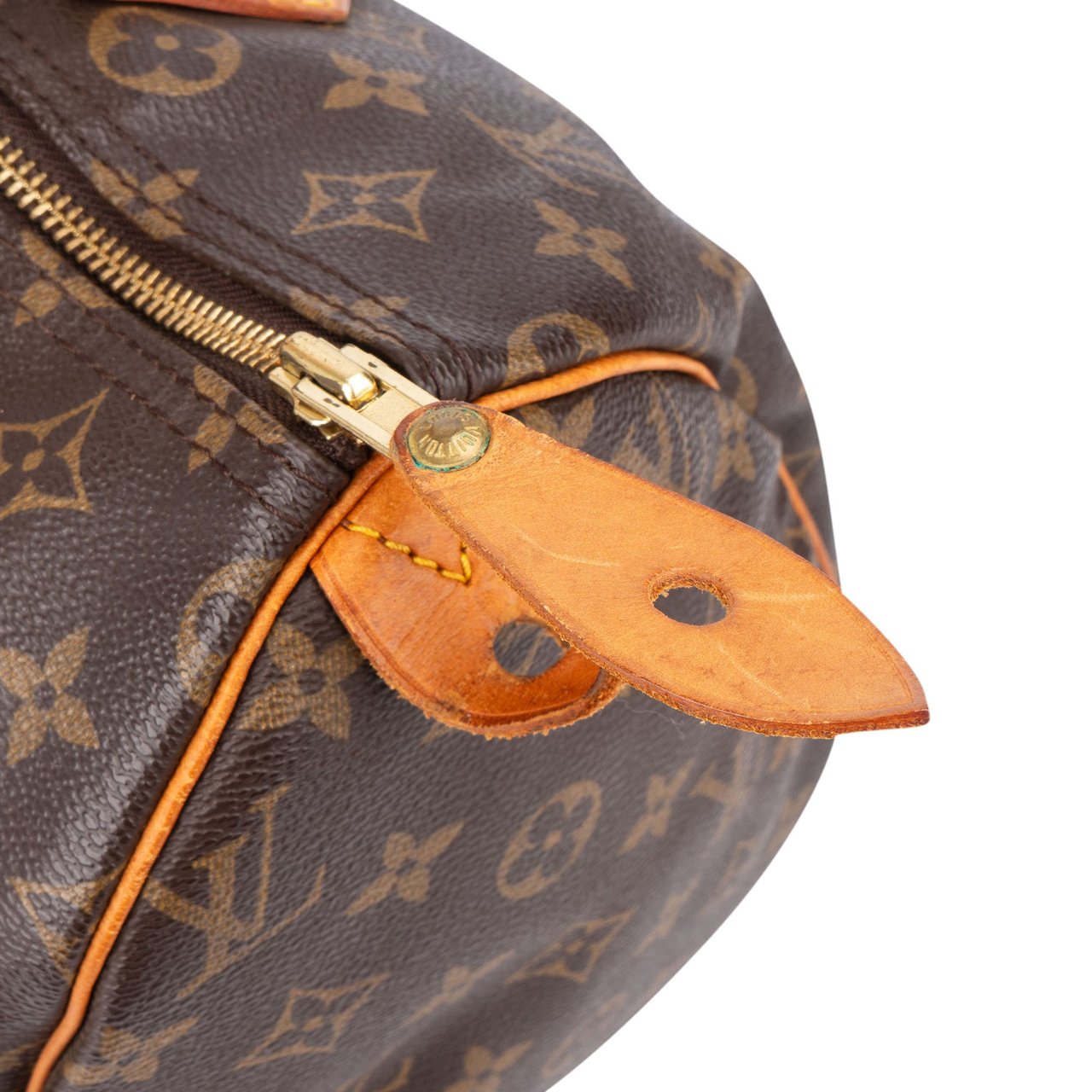 Louis Vuitton Louis Vuitton Canvas Monogram Speedy 30 Handbag Bruin