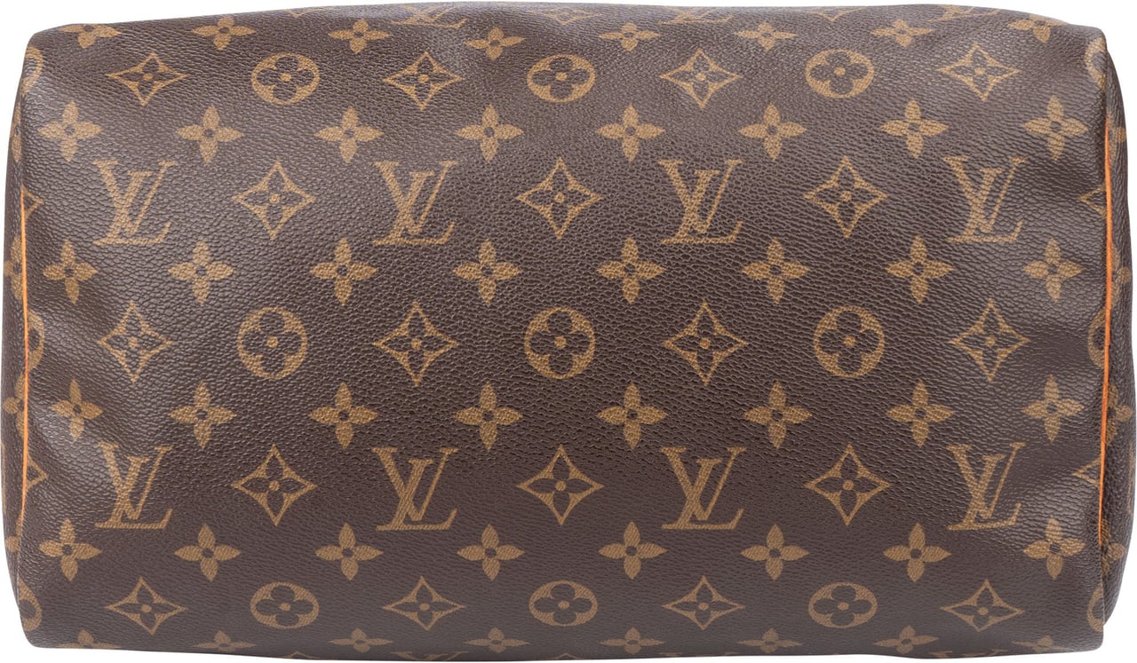 Louis Vuitton Louis Vuitton Canvas Monogram Speedy 30 Handbag Bruin