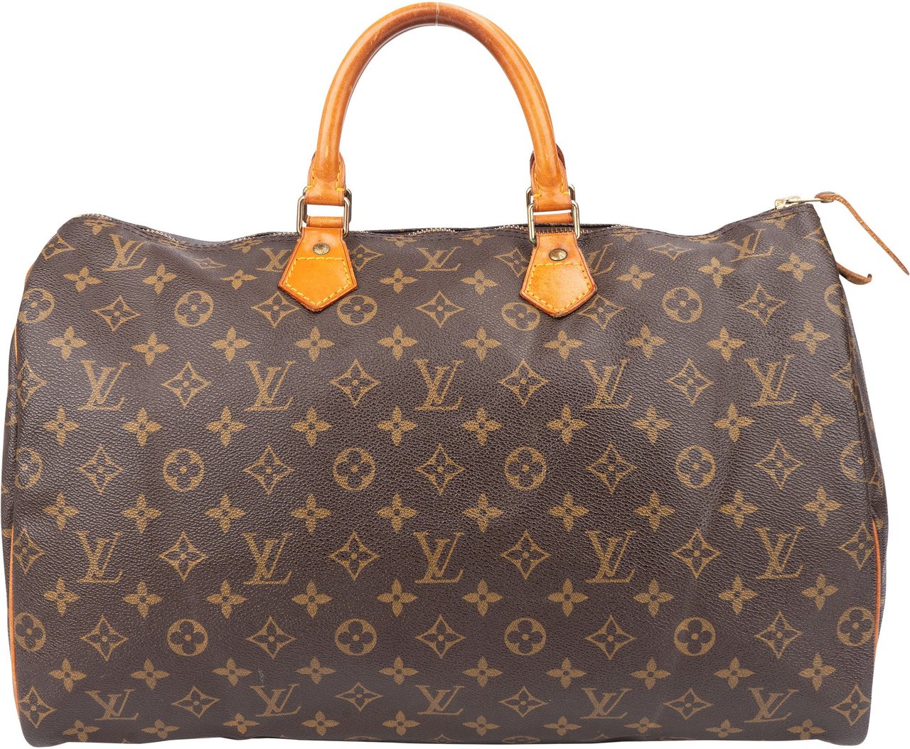 Louis Vuitton Louis Vuitton Canvas Monogram Speedy 40 Handbag Bruin