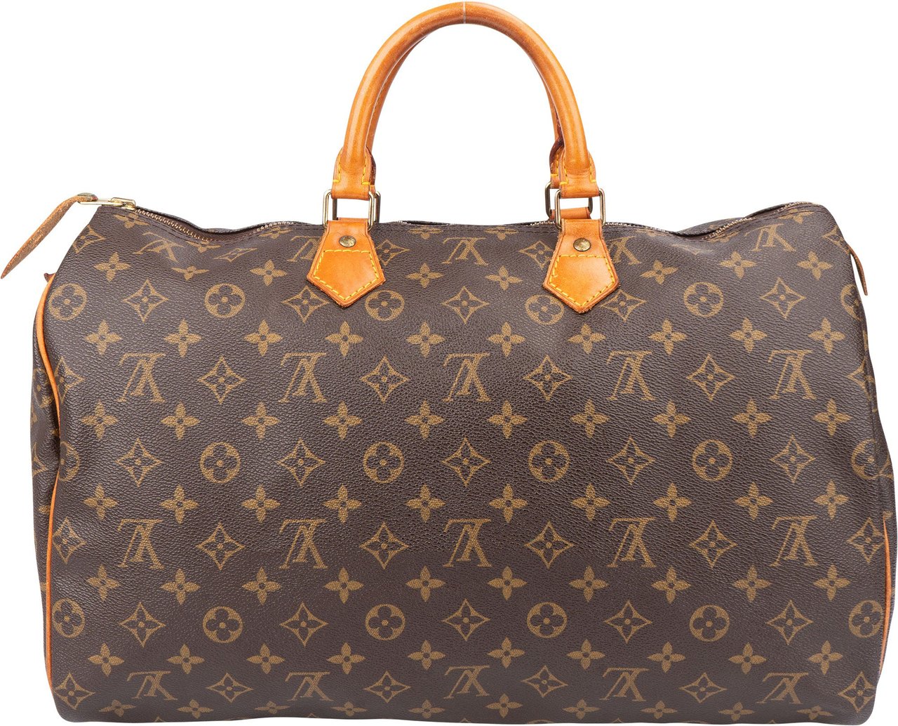 Louis Vuitton Louis Vuitton Canvas Monogram Speedy 40 Handbag Bruin