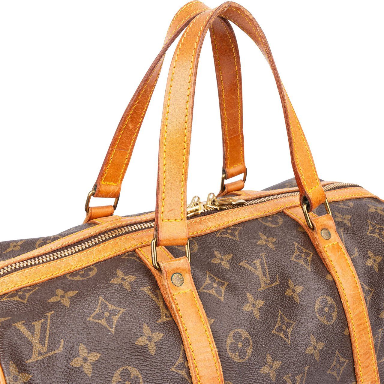 Louis Vuitton Louis Vuitton Canvas Monogram Sac Souple 35 Handbag Bruin