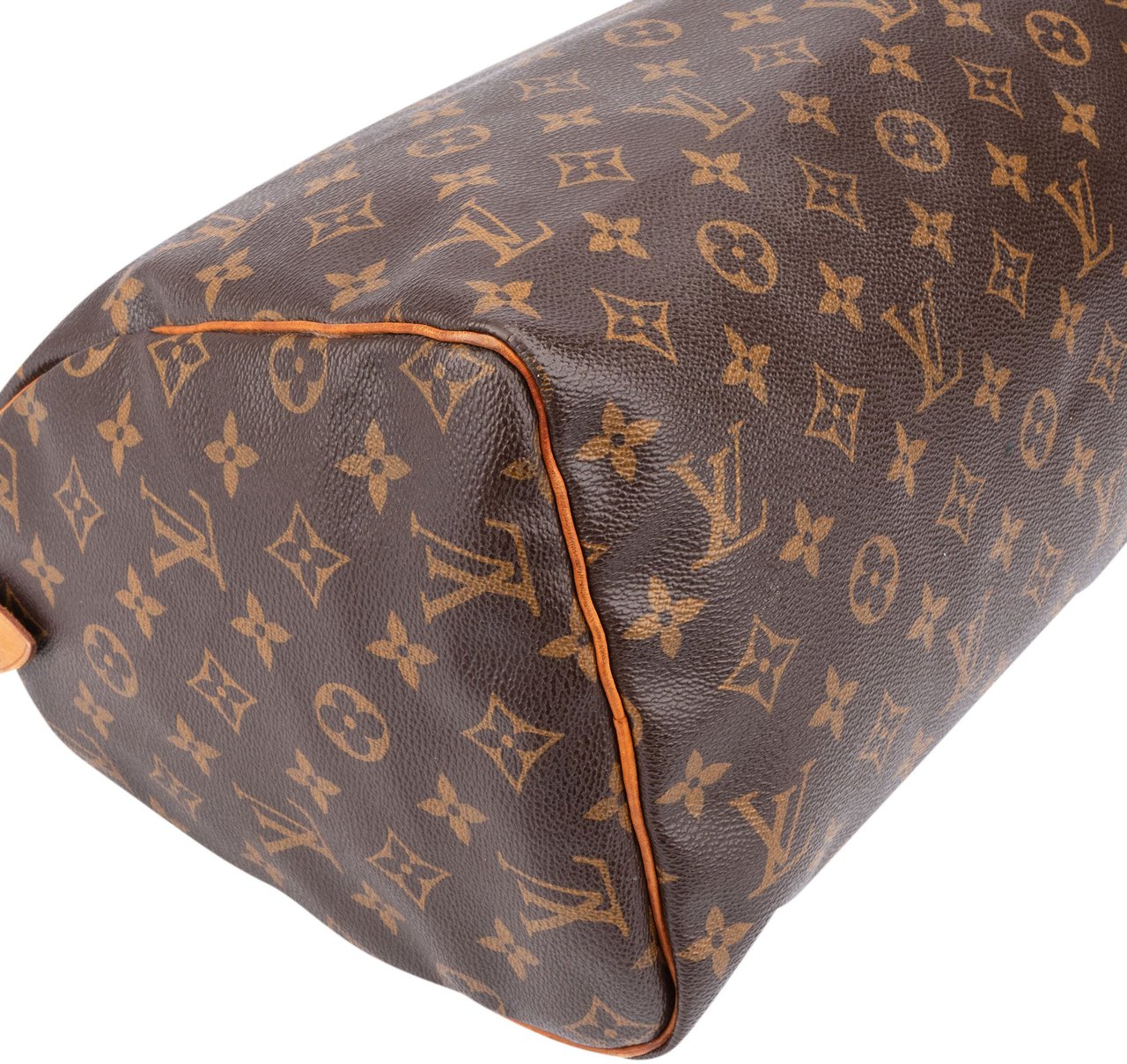 Louis Vuitton Louis Vuitton Canvas Monogram Speedy 30 Handbag Bruin