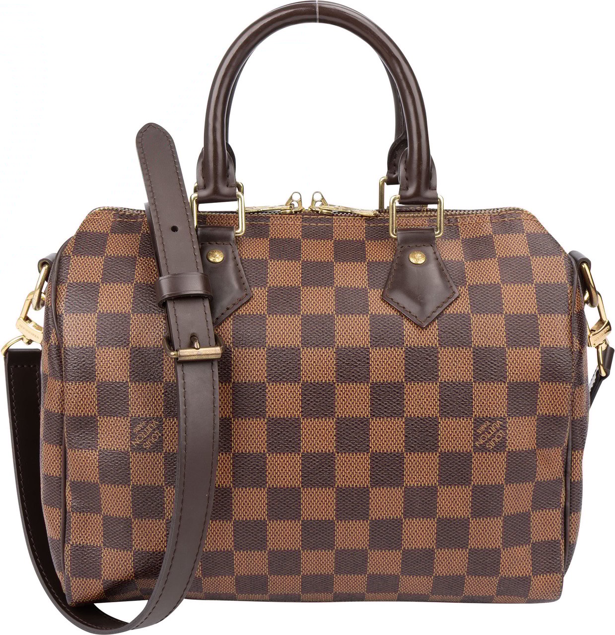 Louis Vuitton Louis Vuitton Damier Ebene Monogram Speedy 25 Handbag Bruin