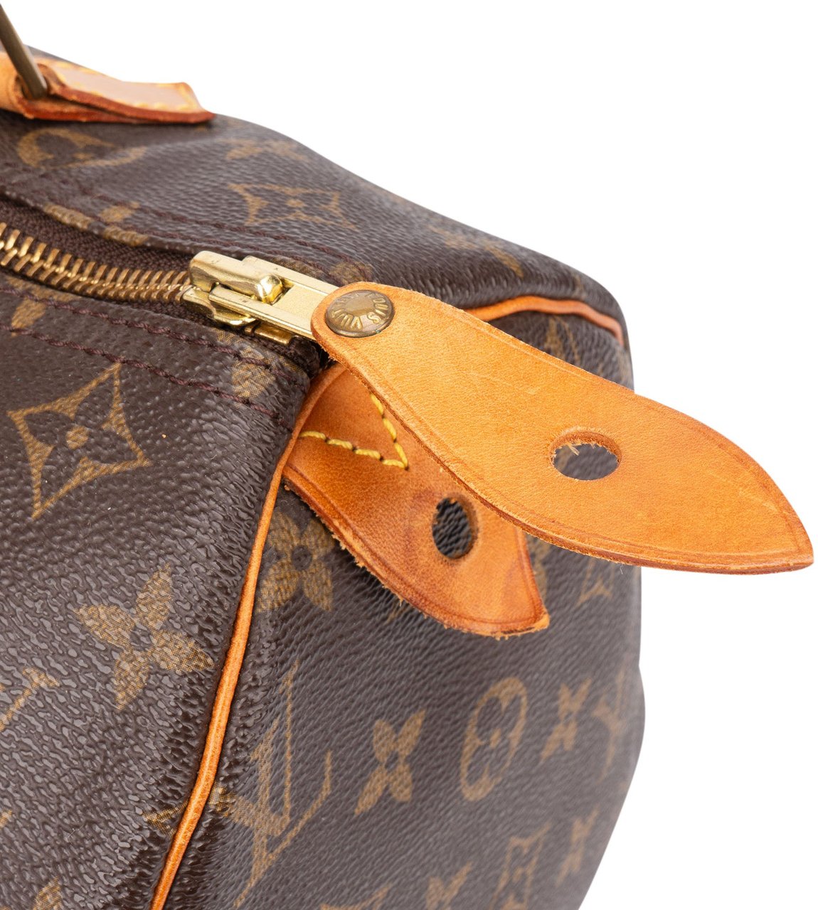 Louis Vuitton Louis Vuitton Canvas Monogram Speedy 30 Handbag Bruin