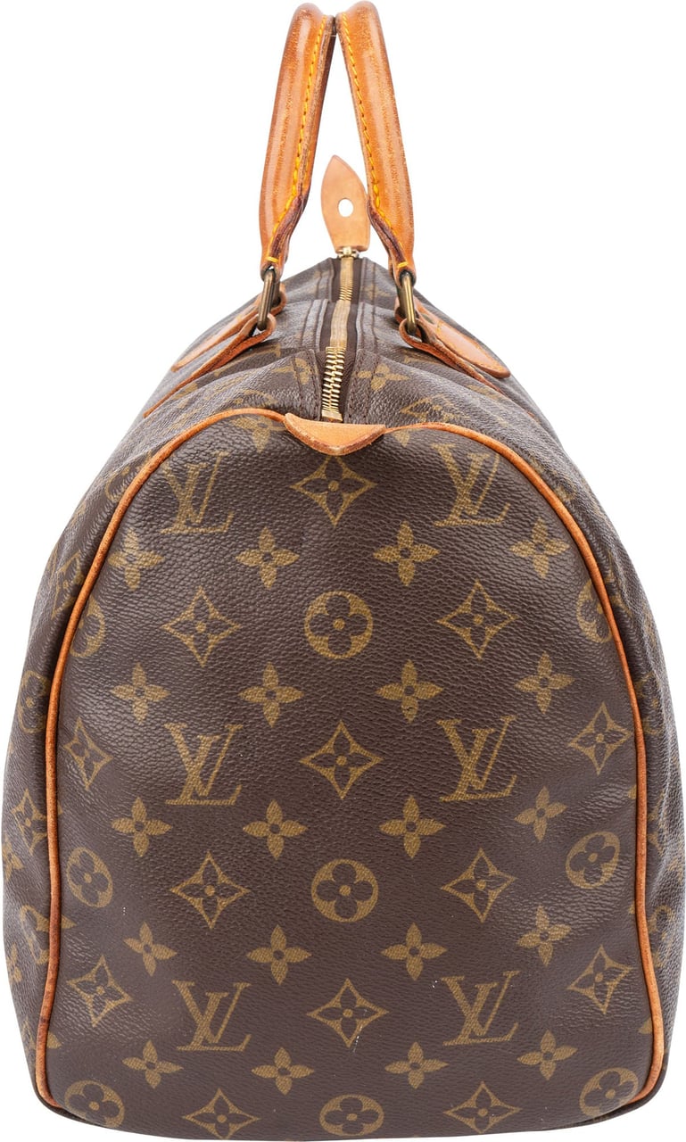 Louis Vuitton Louis Vuitton Canvas Monogram Speedy 40 Handbag Bruin