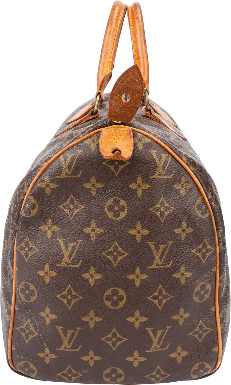 Louis Vuitton Louis Vuitton Canvas Monogram Speedy 40 Handbag Bruin