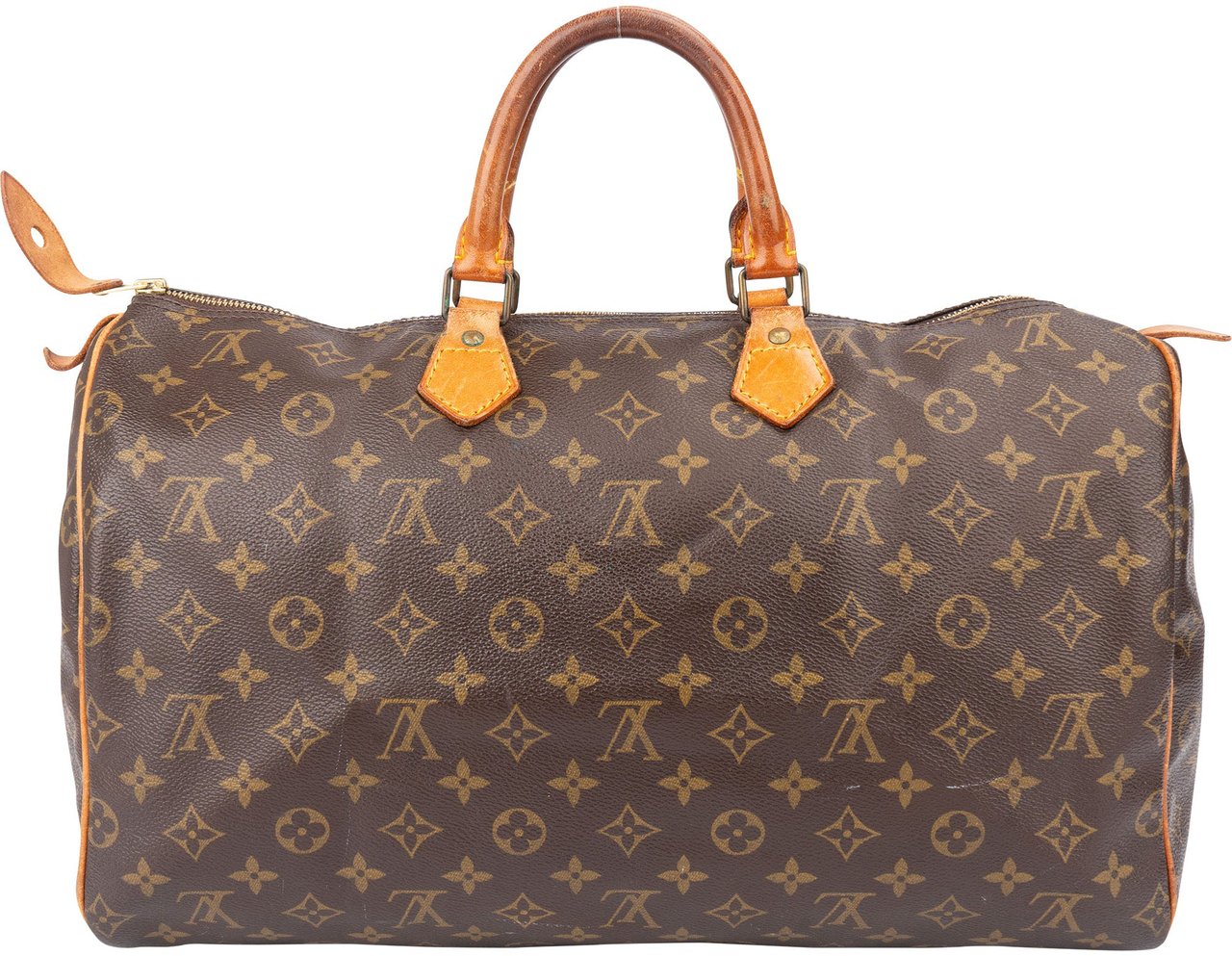 Louis Vuitton Louis Vuitton Canvas Monogram Speedy 40 Handbag Bruin
