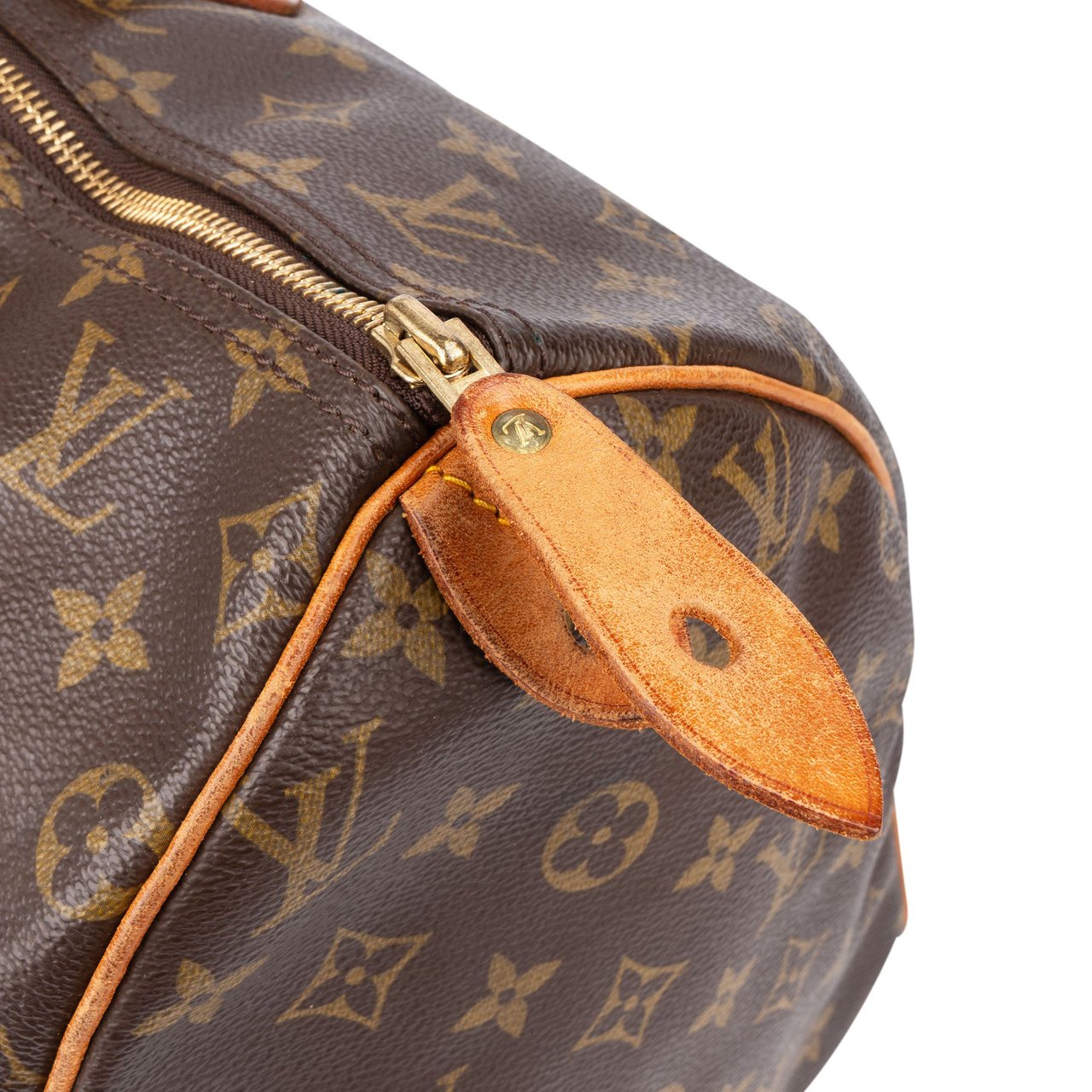 Louis Vuitton Louis Vuitton Canvas Monogram Speedy 40 Handbag Bruin