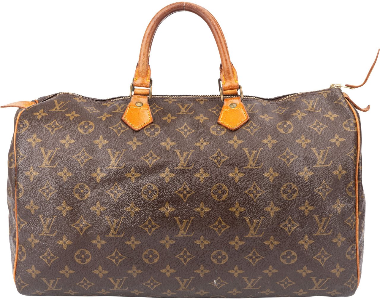 Louis Vuitton Louis Vuitton Canvas Monogram Speedy 40 Handbag Bruin