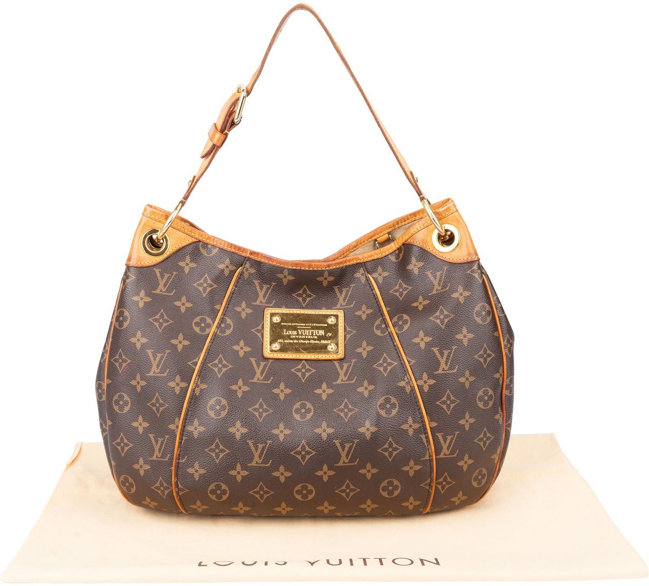 Louis Vuitton Louis Vuitton Canvas Monogram Galliera PM Handbag Bruin