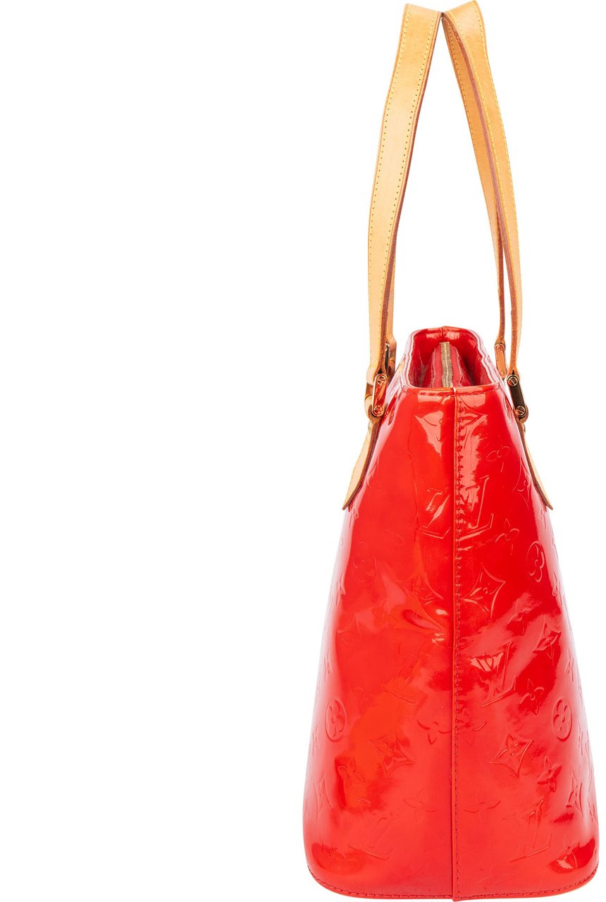 Louis Vuitton Louis Vuitton Rouge Vernis Monogram Houston Handbag Rood