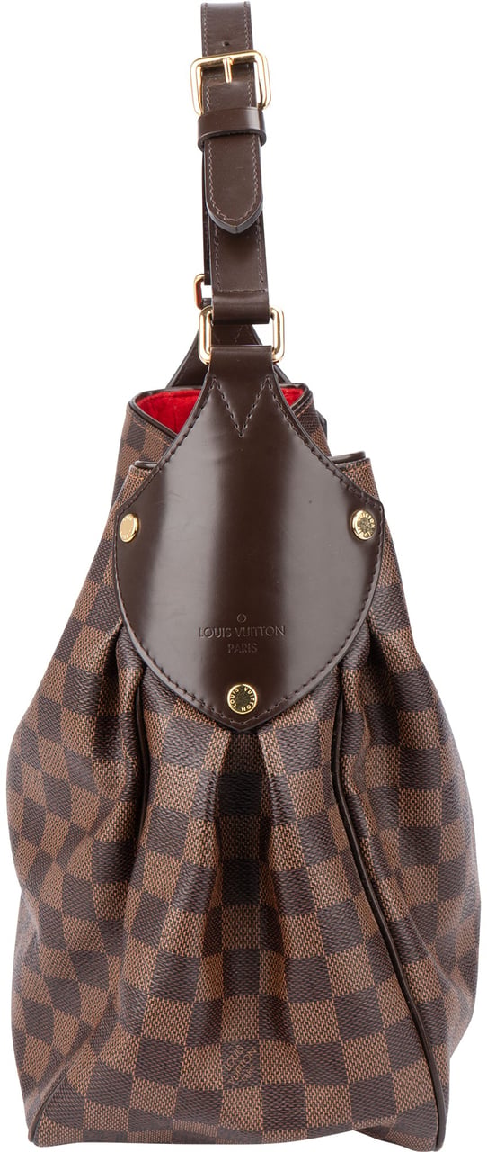 Louis Vuitton Damier Ebene Monogram Reggia Handbag Bruin