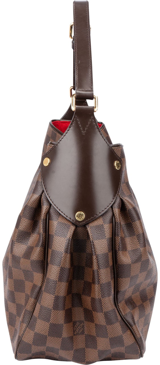 Louis Vuitton Damier Ebene Monogram Reggia Handbag Bruin