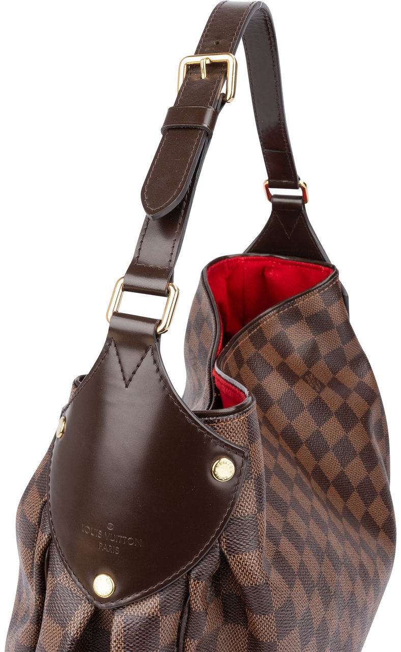 Louis Vuitton Damier Ebene Monogram Reggia Handbag Bruin