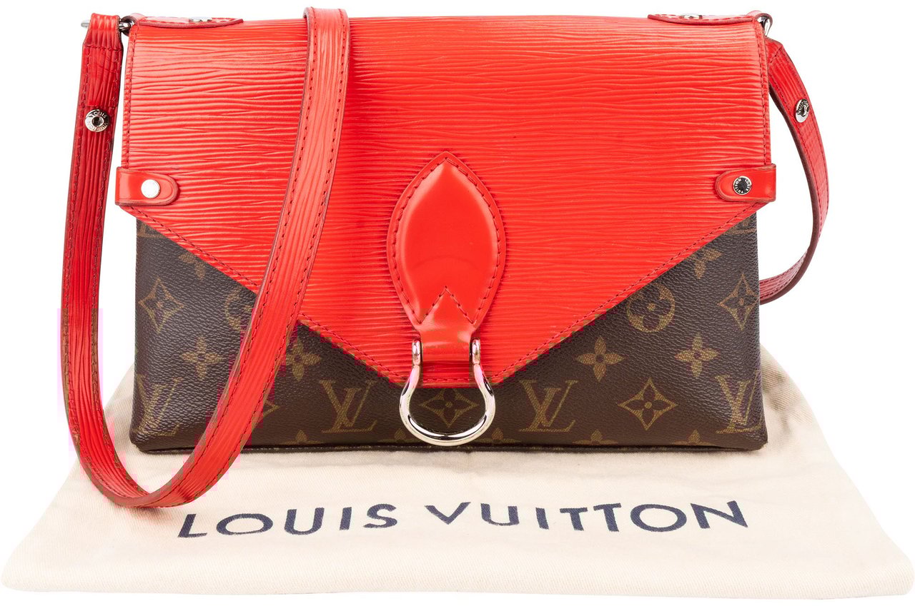 Louis Vuitton Louis Vuitton Canvas Epi Leather Saint Michel PM Crossbody Bag Bruin