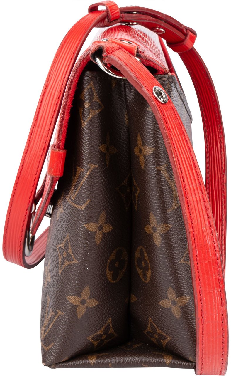 Louis Vuitton Louis Vuitton Canvas Epi Leather Saint Michel PM Crossbody Bag Bruin