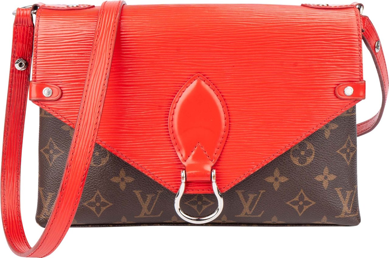 Louis Vuitton Canvas Epi Leather Saint Michel PM Crossbody Bag Bruin